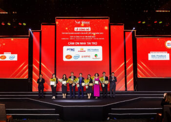 Sân khấu gala dinner do AzEvent tổ chức