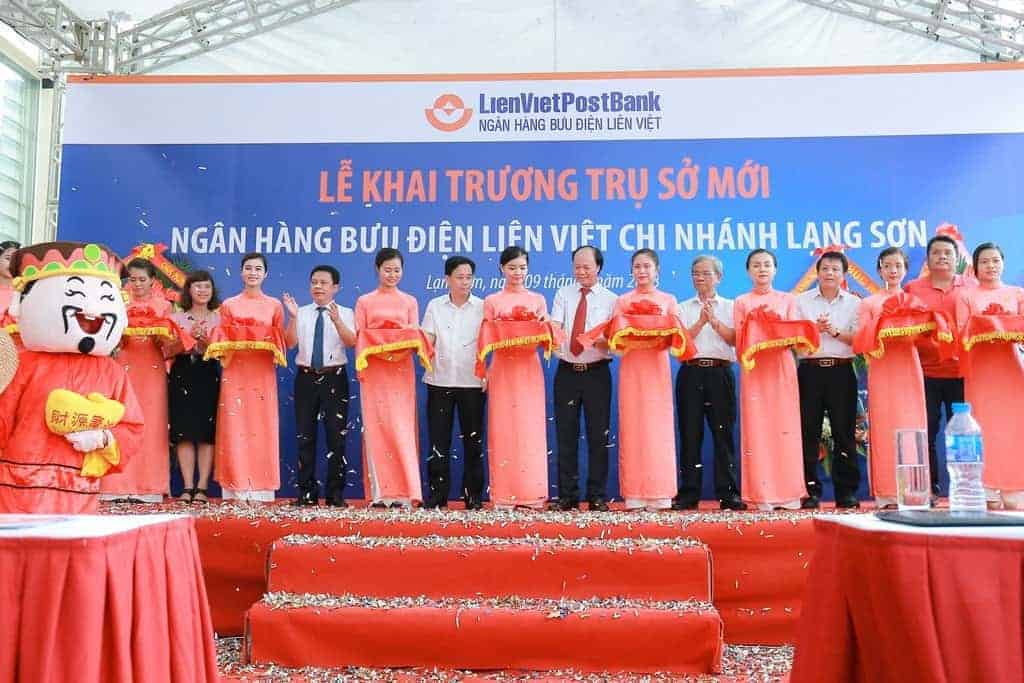 Lễ Khai Trương Trụ Sở Mới Ngân Hàng Bưu Điện Liên Việt Chi Nhánh Lạng Sơn