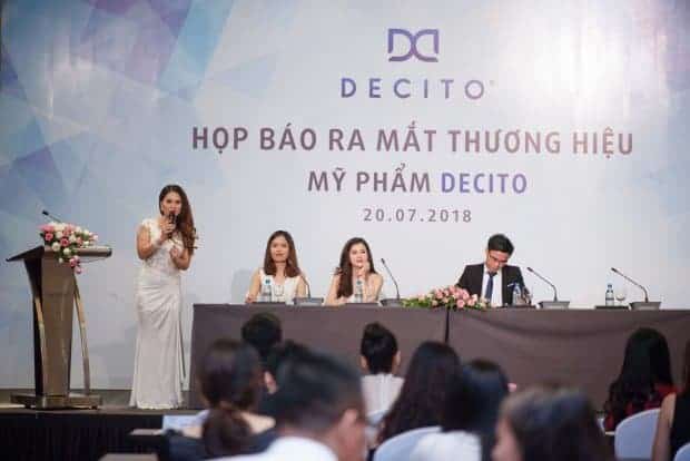 Họp Báo Ra Mắt Thương Hiệu Mỹ Phẩm Decito