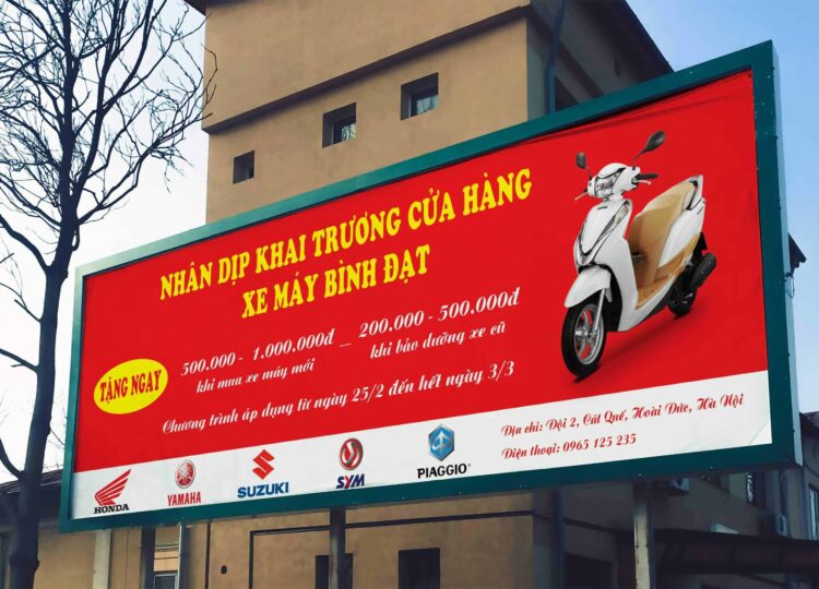 Bí Quyết Thiết Kế Băng Rôn Khai Trương Cửa Hàng Bắt Mắt Nhất