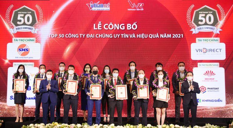 Lễ Công Bố Top 50 Công Ty Đại Chúng Uy Tín Và Hiệu Quả Năm 2021